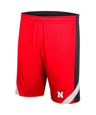 Men's Scarlet and Black Nebraska Huskers Am I Wrong Reversible Shorts $19.32 Shorts