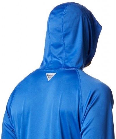 Men's Terminal Tackle UPF 50 Hoodie Blue $31.35 Sweatshirt