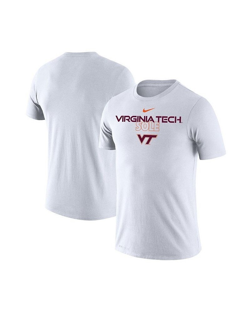 Men's White Virginia Tech Hokies On Court Bench T-shirt $24.74 T-Shirts