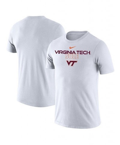 Men's White Virginia Tech Hokies On Court Bench T-shirt $24.74 T-Shirts