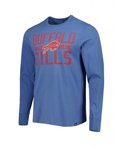 Men's Royal Buffalo Bills Brand Wide Out Franklin Long Sleeve T-shirt $19.80 T-Shirts