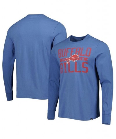 Men's Royal Buffalo Bills Brand Wide Out Franklin Long Sleeve T-shirt $19.80 T-Shirts