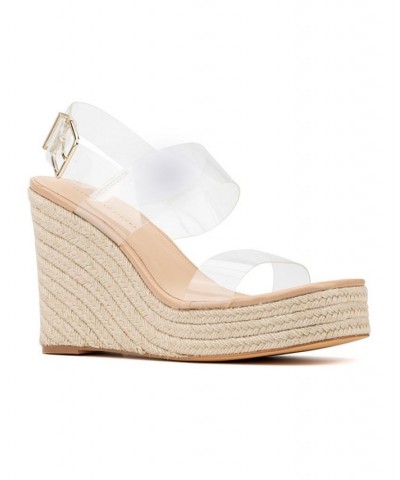 Women's Billie Wide Width Wedge Sandals Multi $38.39 Shoes