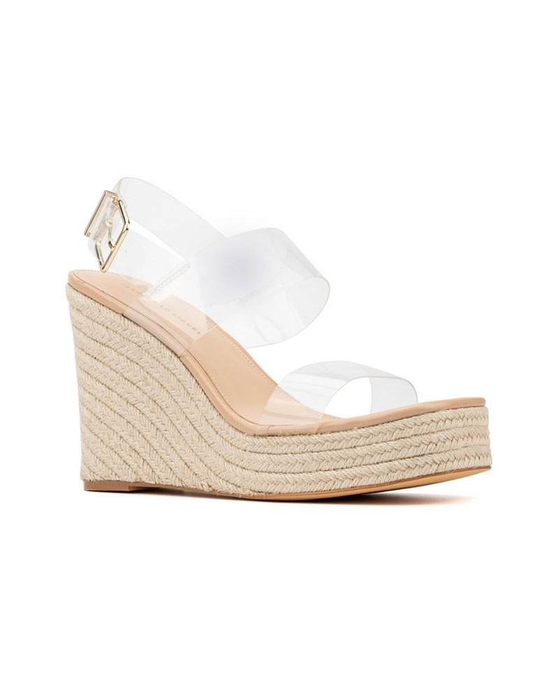 Women's Billie Wide Width Wedge Sandals Multi $38.39 Shoes