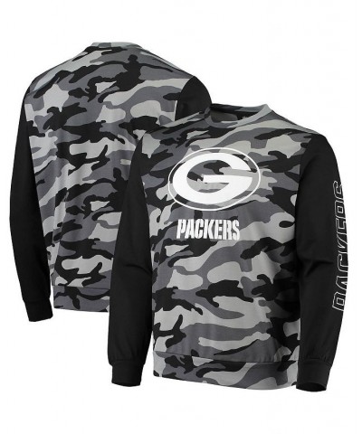 Men's Black Green Bay Packers Camo Long Sleeve T-shirt $31.89 T-Shirts