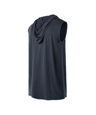 Men's Navy Milwaukee Brewers Sleeveless Pullover Hoodie $21.50 T-Shirts