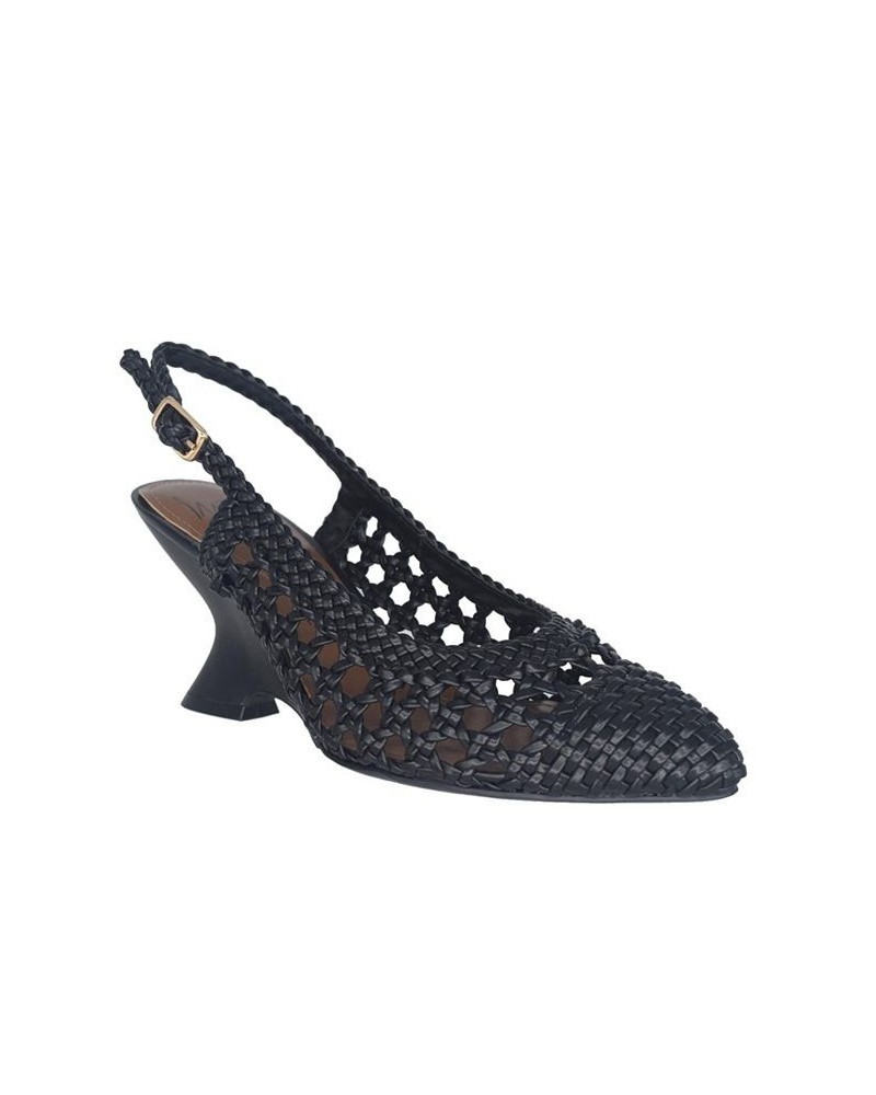 Women's Velika Woven Pump Black $40.85 Shoes