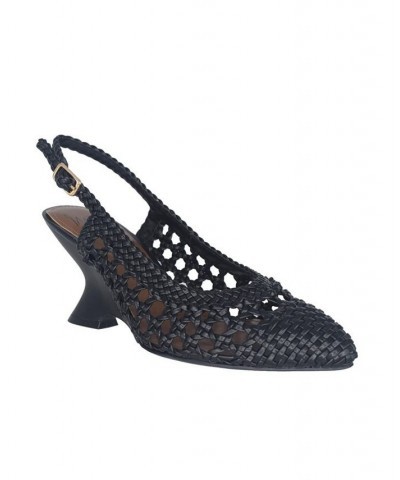 Women's Velika Woven Pump Black $40.85 Shoes