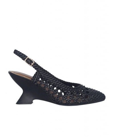 Women's Velika Woven Pump Black $40.85 Shoes