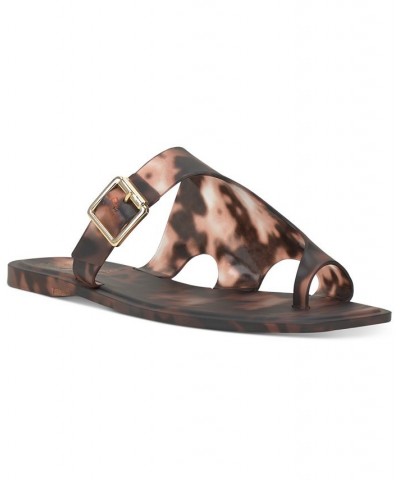 Jicarlie Slip-On Slide Jelly Sandals Brown $35.88 Shoes