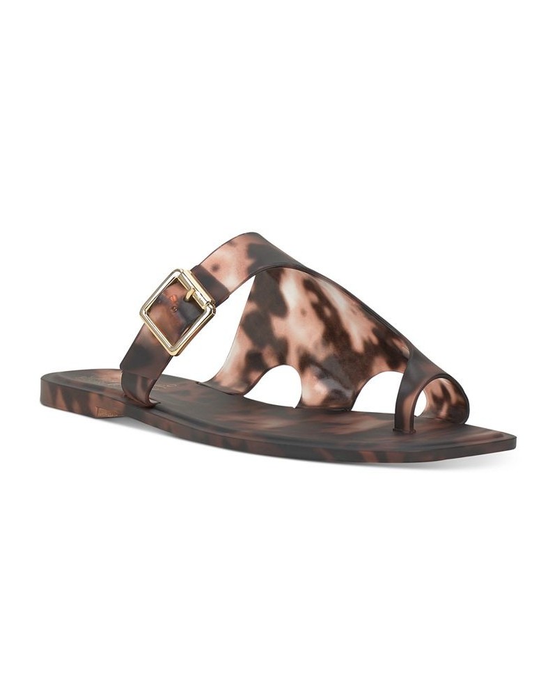 Jicarlie Slip-On Slide Jelly Sandals Brown $35.88 Shoes