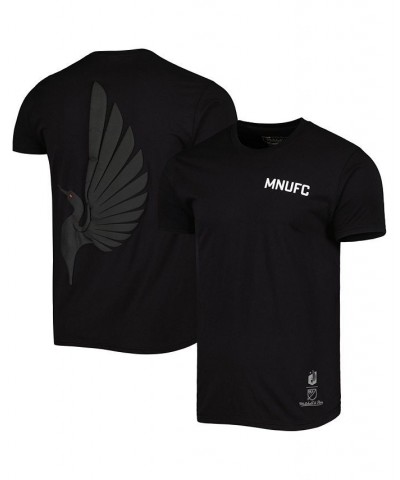 Men's Black Minnesota United FC Tonal T-shirt $28.99 T-Shirts