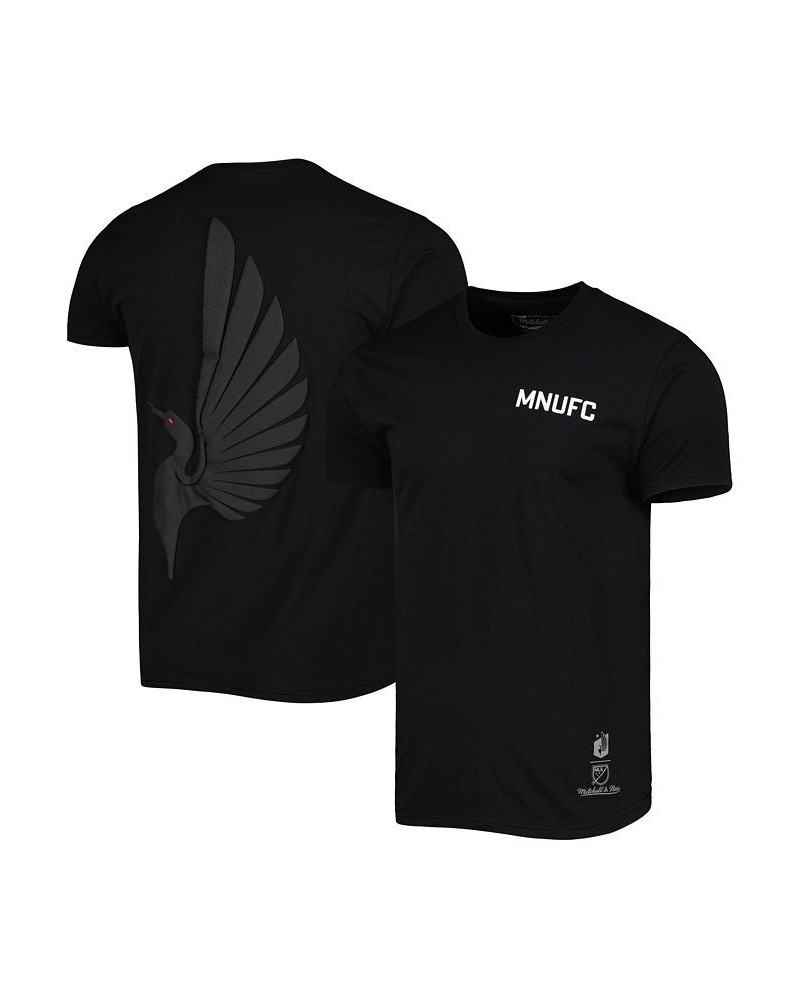 Men's Black Minnesota United FC Tonal T-shirt $28.99 T-Shirts