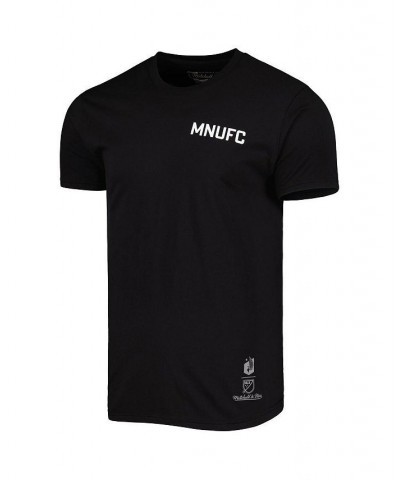 Men's Black Minnesota United FC Tonal T-shirt $28.99 T-Shirts