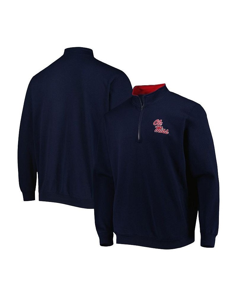 Men's Navy Ole Miss Rebels Tortugas Quarter-Zip Sweatshirt $32.39 Sweatshirt