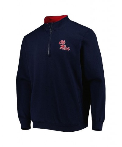 Men's Navy Ole Miss Rebels Tortugas Quarter-Zip Sweatshirt $32.39 Sweatshirt