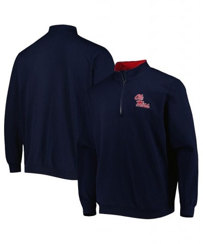 Men's Navy Ole Miss Rebels Tortugas Quarter-Zip Sweatshirt $32.39 Sweatshirt