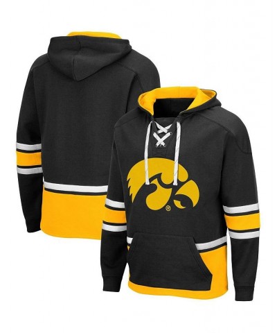 Men's Black Iowa Hawkeyes Lace Up 3.0 Pullover Hoodie $36.75 Sweatshirt