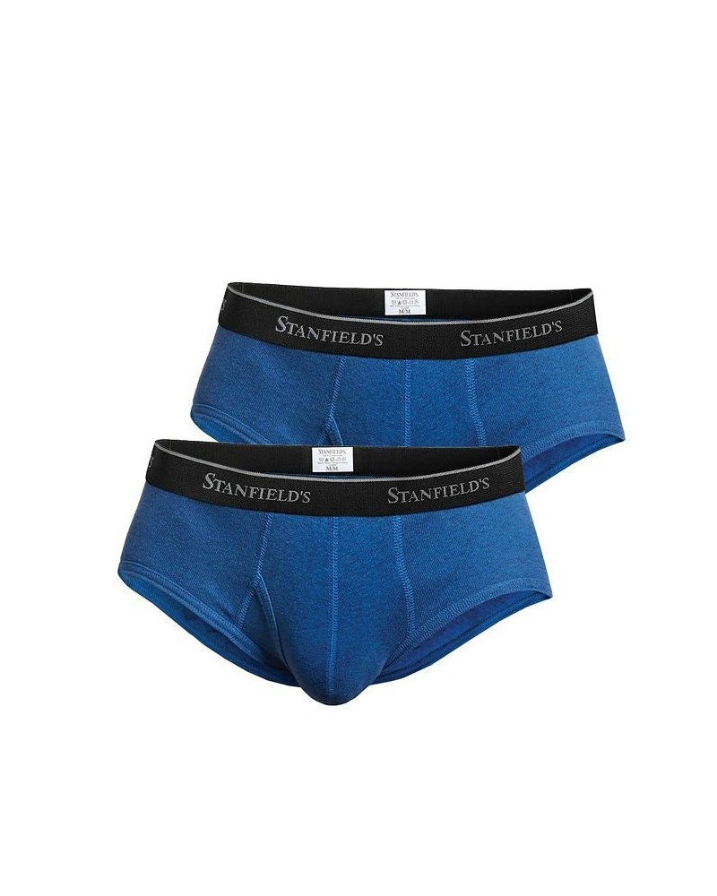 Men's Premium Modern Fit Brief Underwear, Pack of 2 Blue $17.84 Underwear