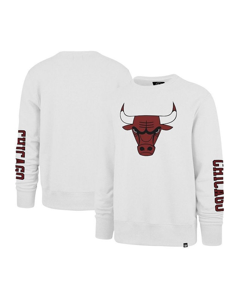 Men's White Chicago Bulls 2022/23 City Edition Two-Peat Headline Pullover Sweatshirt $39.10 Sweatshirt