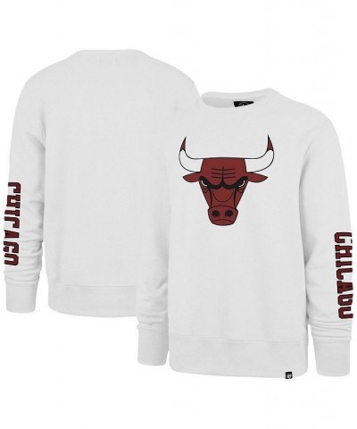 Men's White Chicago Bulls 2022/23 City Edition Two-Peat Headline Pullover Sweatshirt $39.10 Sweatshirt