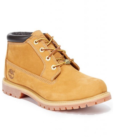 Women's Nellie Lace Up Utility Waterproof Lug Sole Boots Tan/Beige $55.48 Shoes