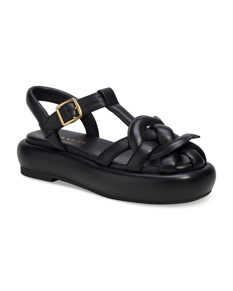 Penney Soft Emblem Flatform Fisherman Sandals Black $137.25 Shoes