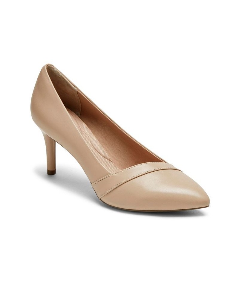 Women's Total Motion 75MMPTH Strap Dress Pump Tan/Beige $41.85 Shoes