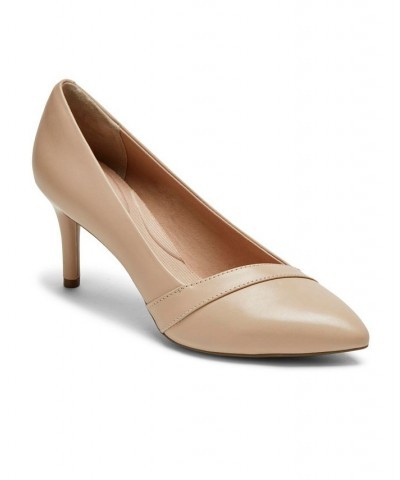 Women's Total Motion 75MMPTH Strap Dress Pump Tan/Beige $41.85 Shoes