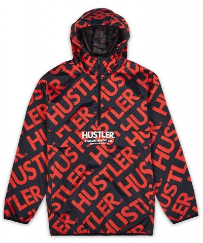 Men's Big and Tall Hustler Anorak Hooded Jacket Multi $34.50 Jackets