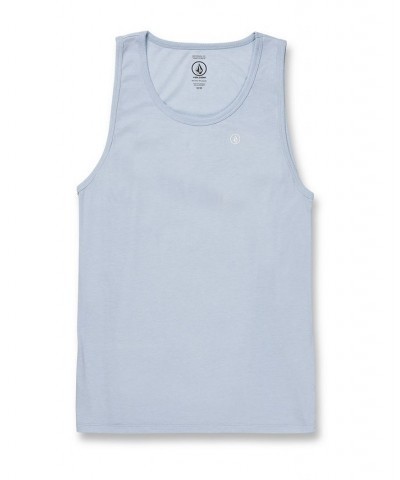 Men's Solid Heather Tank Top Blue $17.15 Shirts