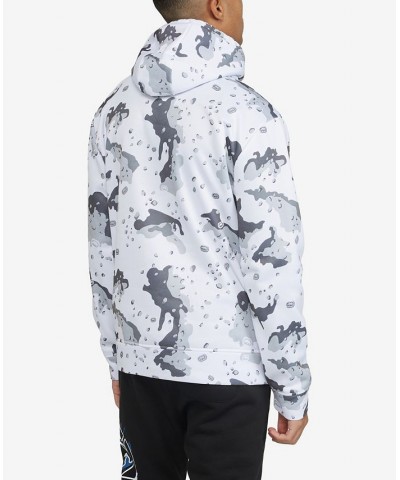 Men's Big and Tall Concealed Camo Hoodie White $33.32 Sweatshirt