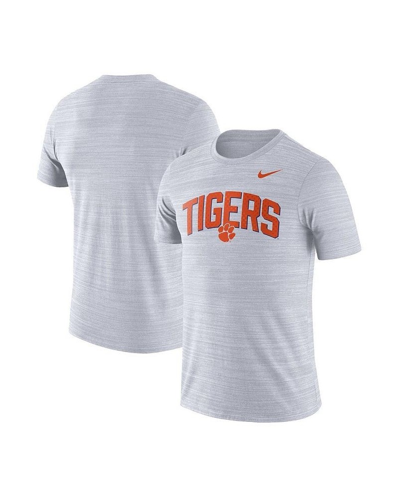 Men's White Clemson Tigers 2022 Game Day Sideline Velocity Performance T-shirt $23.00 T-Shirts