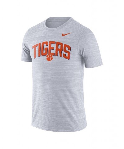 Men's White Clemson Tigers 2022 Game Day Sideline Velocity Performance T-shirt $23.00 T-Shirts