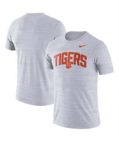 Men's White Clemson Tigers 2022 Game Day Sideline Velocity Performance T-shirt $23.00 T-Shirts