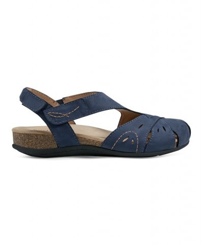 Origins Women's Birdine Flats Dark Blue Leather $39.16 Shoes