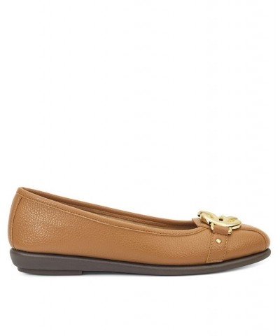 Women's Big Bet Ballet Flats Tan/Beige $48.51 Shoes