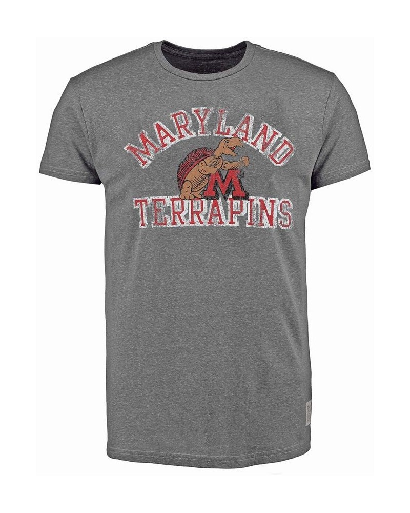 Men's Heathered Gray Maryland Terrapins Vintage-Like Tri-Blend T-shirt $23.39 T-Shirts