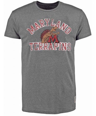 Men's Heathered Gray Maryland Terrapins Vintage-Like Tri-Blend T-shirt $23.39 T-Shirts