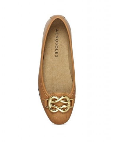 Women's Big Bet Ballet Flats Tan/Beige $48.51 Shoes