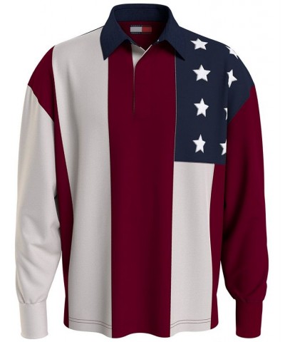 x Shawn Mendes Men's American Flag Rugby Polo Multi $64.79 Polo Shirts