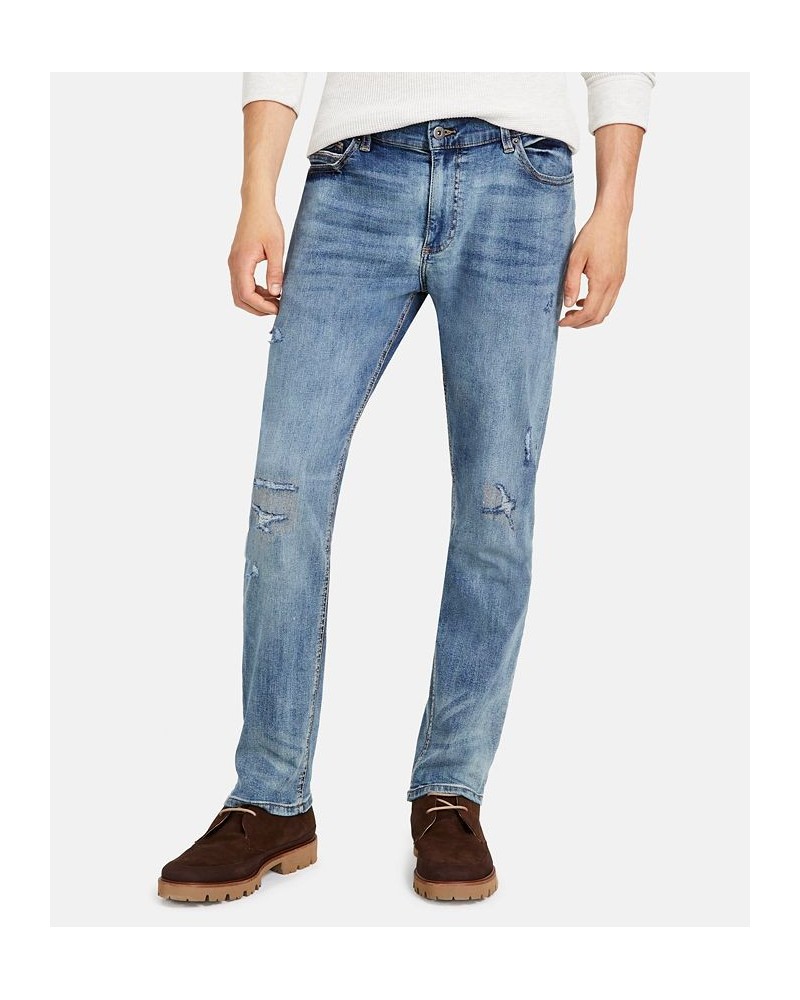 Men's Straight-Fit Knickerbocker Jeans Blue $17.99 Jeans