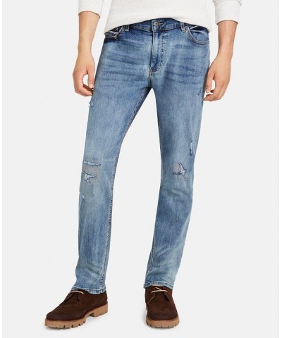 Men's Straight-Fit Knickerbocker Jeans Blue $17.99 Jeans