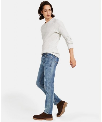 Men's Straight-Fit Knickerbocker Jeans Blue $17.99 Jeans