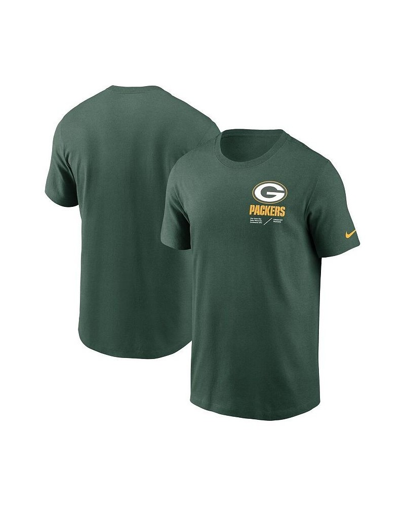 Men's Green Green Bay Packers Infograph Lockup Performance T-shirt $21.19 T-Shirts