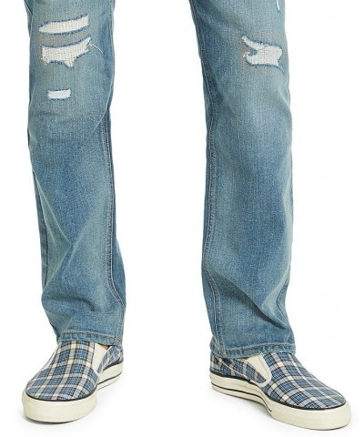 Men's Straight-Fit Knickerbocker Jeans Blue $17.99 Jeans