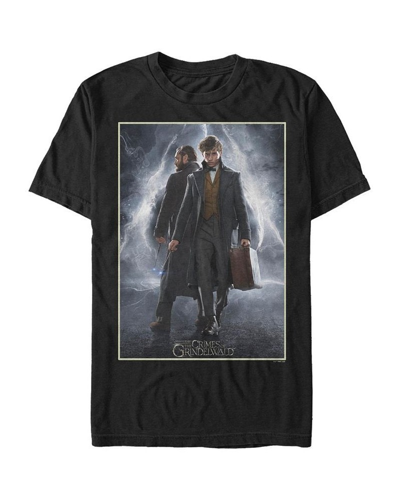 Men's Fantastic Beasts Fantastic Beasts Crimes of Grindelwald Poster Short Sleeve T-shirt Black $16.10 T-Shirts