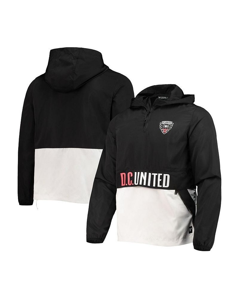 Men's Black D.C. United Anorak Quarter-Zip Jacket $36.05 Jackets