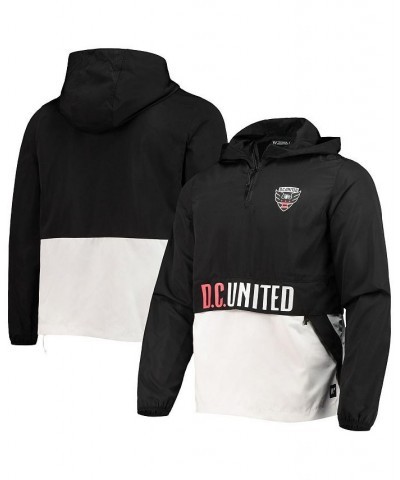 Men's Black D.C. United Anorak Quarter-Zip Jacket $36.05 Jackets