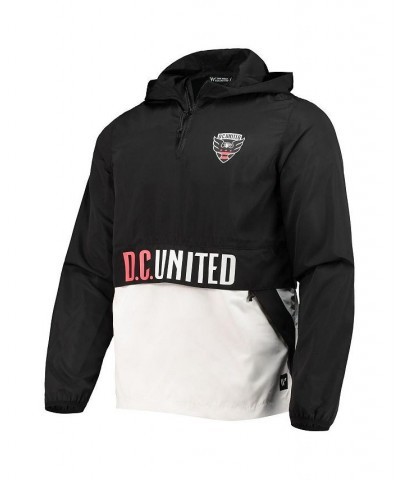 Men's Black D.C. United Anorak Quarter-Zip Jacket $36.05 Jackets